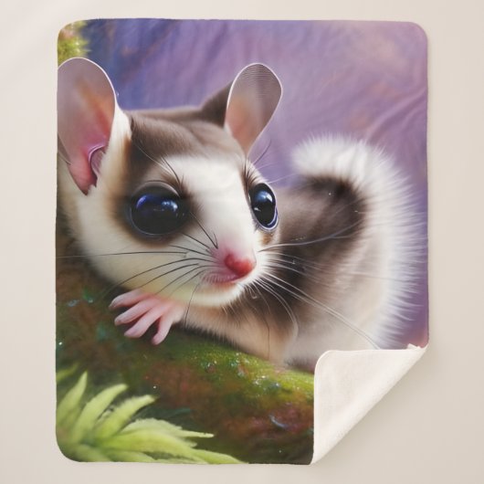 Couverture Sherpa Fileur à sucre pour bébé (Devant)