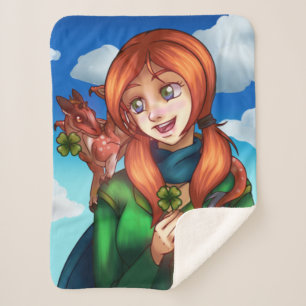 Couverture Sherpa Fille chanceuse