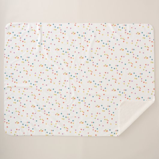 Couverture Sherpa Fille Confetti (Devant (Horizontal))