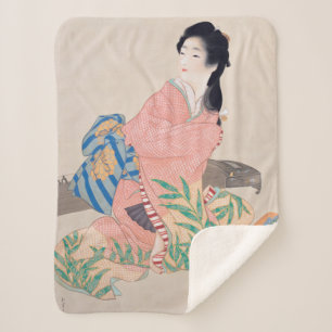 Couverture Sherpa Fille Miyuki (Belle Dame Japonaise) (Asiatique)