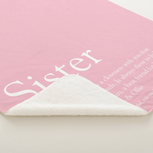 Couverture Sherpa Fille rose Fun Cool définition (3/4)