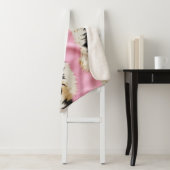 Couverture Sherpa Fille Rose Noir Blanc Or Cowhide (En situation)