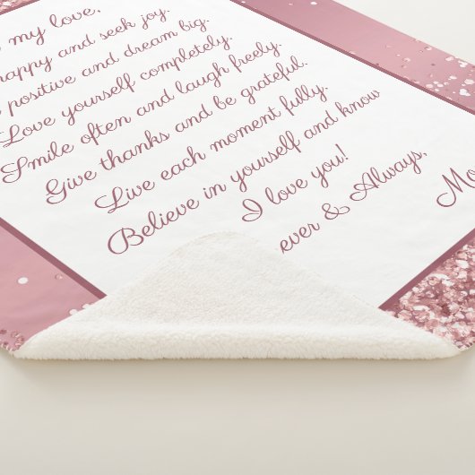 Couverture Sherpa Fille Sois Heureuse (3/4)