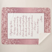 Couverture Sherpa Fille Sois Heureuse (Devant (Horizontal))