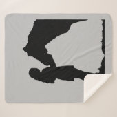 Couverture Sherpa Fille & Son Cheval amour Chevaux Silhouette (Devant (Horizontal))