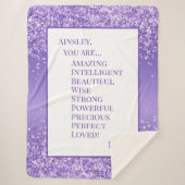 Couverture Sherpa Fille Vous Êtes Amusante (Devant)