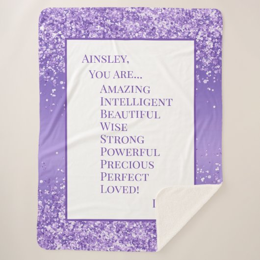 Couverture Sherpa Fille Vous Êtes Amusante (Devant)