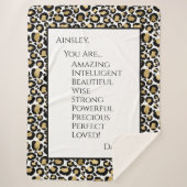 Couverture Sherpa Fille Vous Êtes Extraordinaire (Devant)