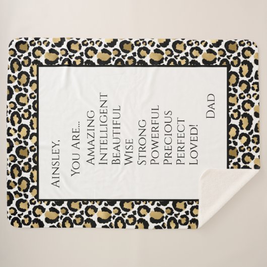 Couverture Sherpa Fille Vous Êtes Extraordinaire (Devant (Horizontal))