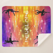 Couverture Sherpa Filles Danse Multicolore (Devant (Horizontal))