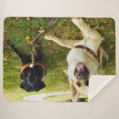 Couverture Sherpa Filles de travail (Devant (Horizontal))