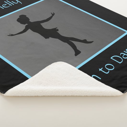 Couverture Sherpa Filles "Nées à la Danse" avec nom (3/4)