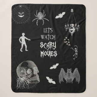 Couverture Sherpa Films d'horreur Halloween Sherpa Blanket