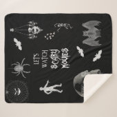 Couverture Sherpa Films d'horreur Halloween Sherpa Blanket (Devant (Horizontal))