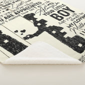 Couverture Sherpa Fils à ma mère lettre, cadeau spécial à maman (3/4)