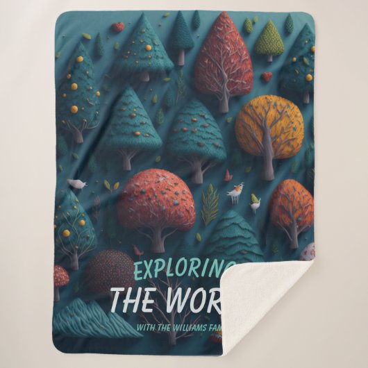 Couverture Sherpa Fils d'Imaginaire modifiables oiseaux forestiers, (Devant)