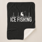 Couverture Sherpa Fisher Ice Fishing Hearbeat (Devant)
