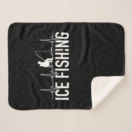 Couverture Sherpa Fisher Ice Fishing Hearbeat (Devant (Horizontal))