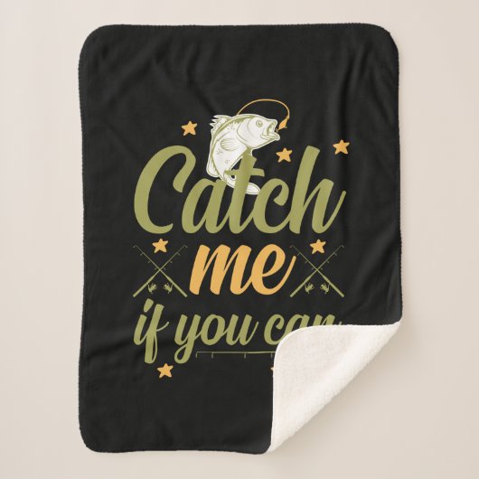 Couverture Sherpa Fishing Art Catch Me If You Can (Devant)