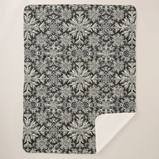 Couverture Sherpa Flacons de neige mignons (Devant)