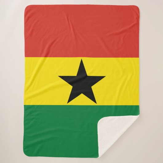 Couverture Sherpa Flag du Ghana (Devant)