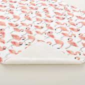 Couverture Sherpa Flamant rose Party Baby (3/4)