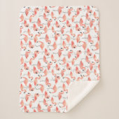 Couverture Sherpa Flamant rose Party Baby (Devant)