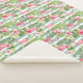 Couverture Sherpa Flamants roses Et Grèves (3/4)