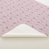 Couverture Sherpa Flamingo Frenzy (Rose Poussiéreu (3/4)