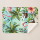 Couverture Sherpa Flamingo Haven (Devant (Horizontal))