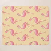 Couverture Sherpa Flamingo seamless pattern background. Pink flaming (Devant (Horizontal))