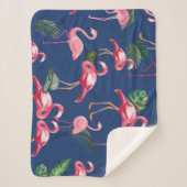 Couverture Sherpa Flamingos Love Pattern 2 (Devant)