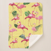 Couverture Sherpa Flamingos Love Pattern 3 (Devant)