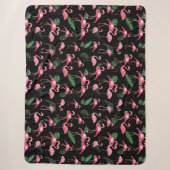 Couverture Sherpa Flamingos Love Pattern 4 (Devant)