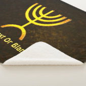 Couverture Sherpa Flamme de Menorah (3/4)