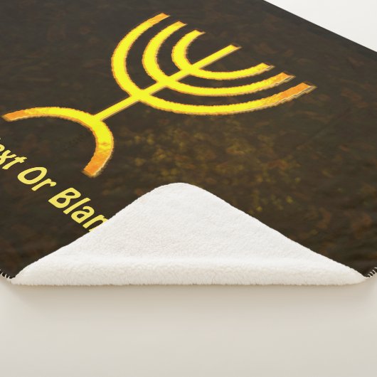 Couverture Sherpa Flamme de Menorah (3/4)