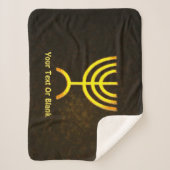 Couverture Sherpa Flamme de Menorah (Devant)