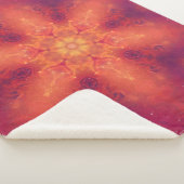 Couverture Sherpa Flamme flamboyante Phoenix brûler flocon de neige (3/4)