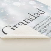 Couverture Sherpa Flammes de neige Grandpa, Grand-père, Papa (3/4)