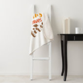 Couverture Sherpa Flannels Hay Rides Citrouille cidre Feuilles Bonfi (En situation)