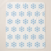 Couverture Sherpa Flèche de neige bleue Sherpa Blanket (Devant)