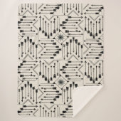 Couverture Sherpa Flèches Boho et Sun V12 ID748 (Devant)