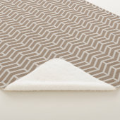 Couverture Sherpa Flèches franches contre les flèches Chevron Brown (3/4)