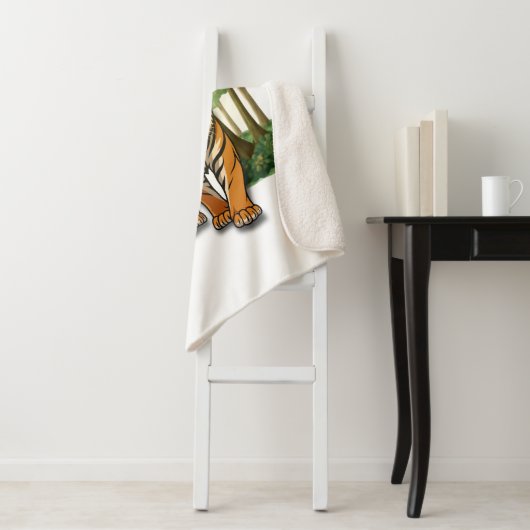 Couverture Sherpa Fleece Blanket (En situation)