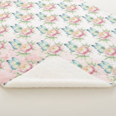 Couverture Sherpa Fleur (3/4)