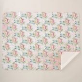 Couverture Sherpa Fleur (Devant (Horizontal))