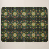 Couverture Sherpa Fleur courbée (Devant (Horizontal))
