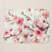 Couverture Sherpa Fleur de Cerisier (Devant (Horizontal))