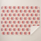 Couverture Sherpa Fleur de Cerisier (Devant (Horizontal))