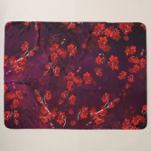 Couverture Sherpa Fleur de Cerisier 3 (Devant (Horizontal))